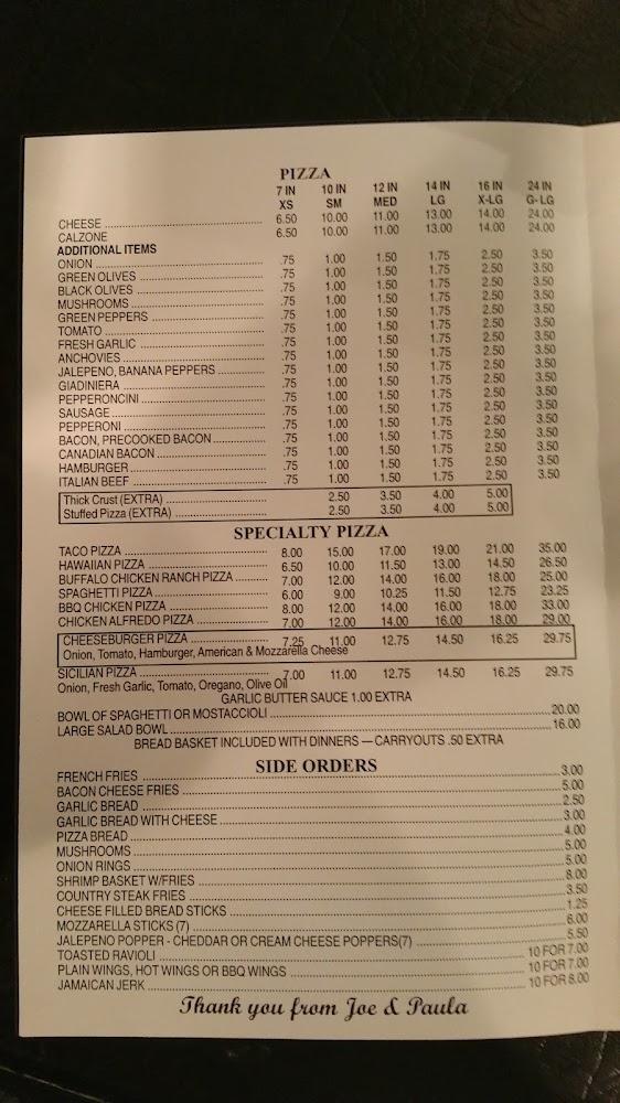 Cimino's Pizza and Restaurant Menu image 3